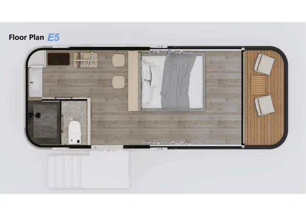 Mingic prefab custom eco capsule house mobile cabin house, a smart portable capsule home - Image 3