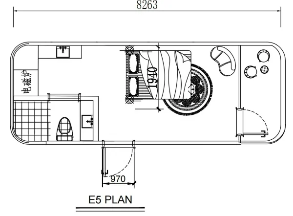 Mingic prefab custom eco capsule house mobile cabin house, a smart portable capsule home - Image 4