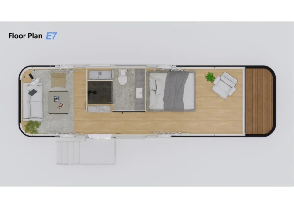 outdoor mobile removeable small capsule house | capsule house 1 bedroom – Bild 3